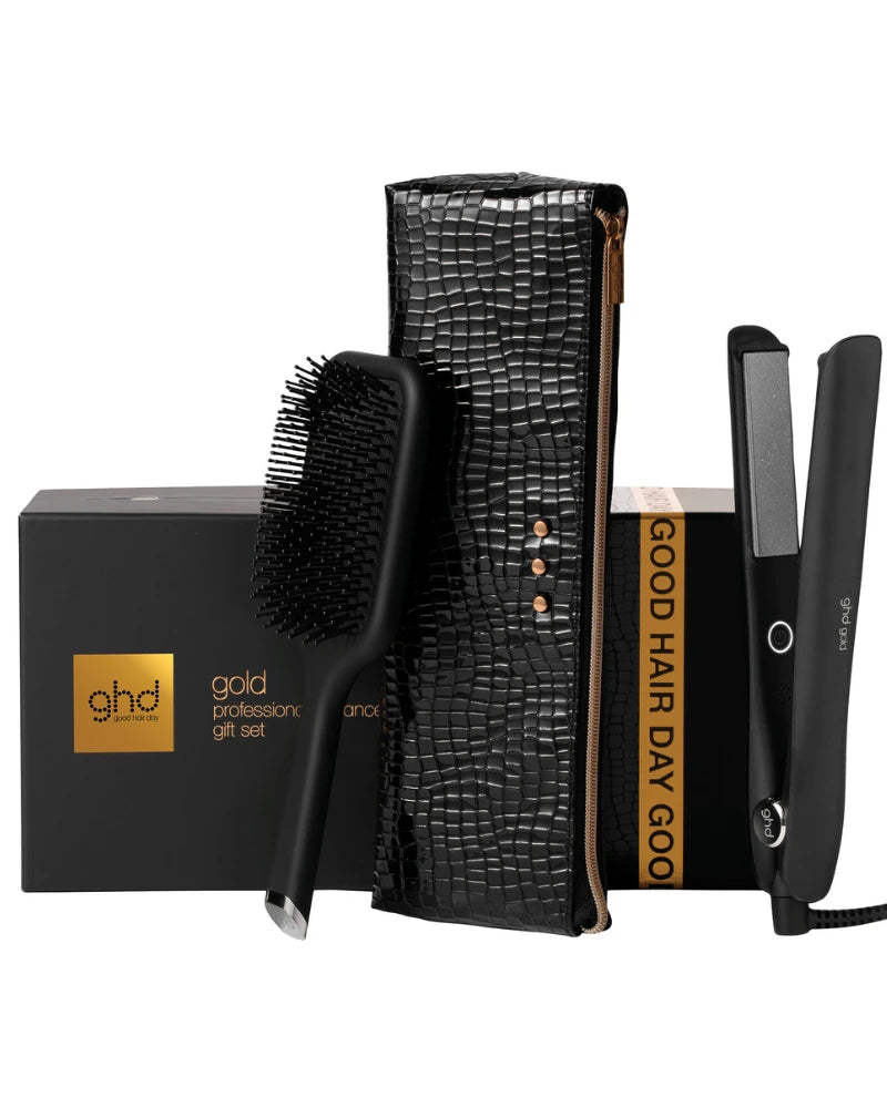 Gold Hair Straightener Gift Set