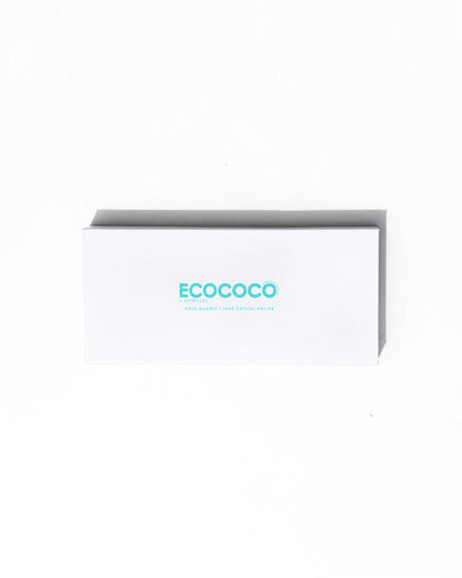 Ecococo Rose Quartz + Jade Crystal Roller