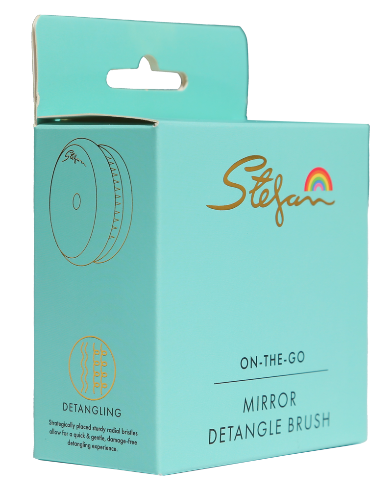 Stefan Round Mirror Detangle Brush