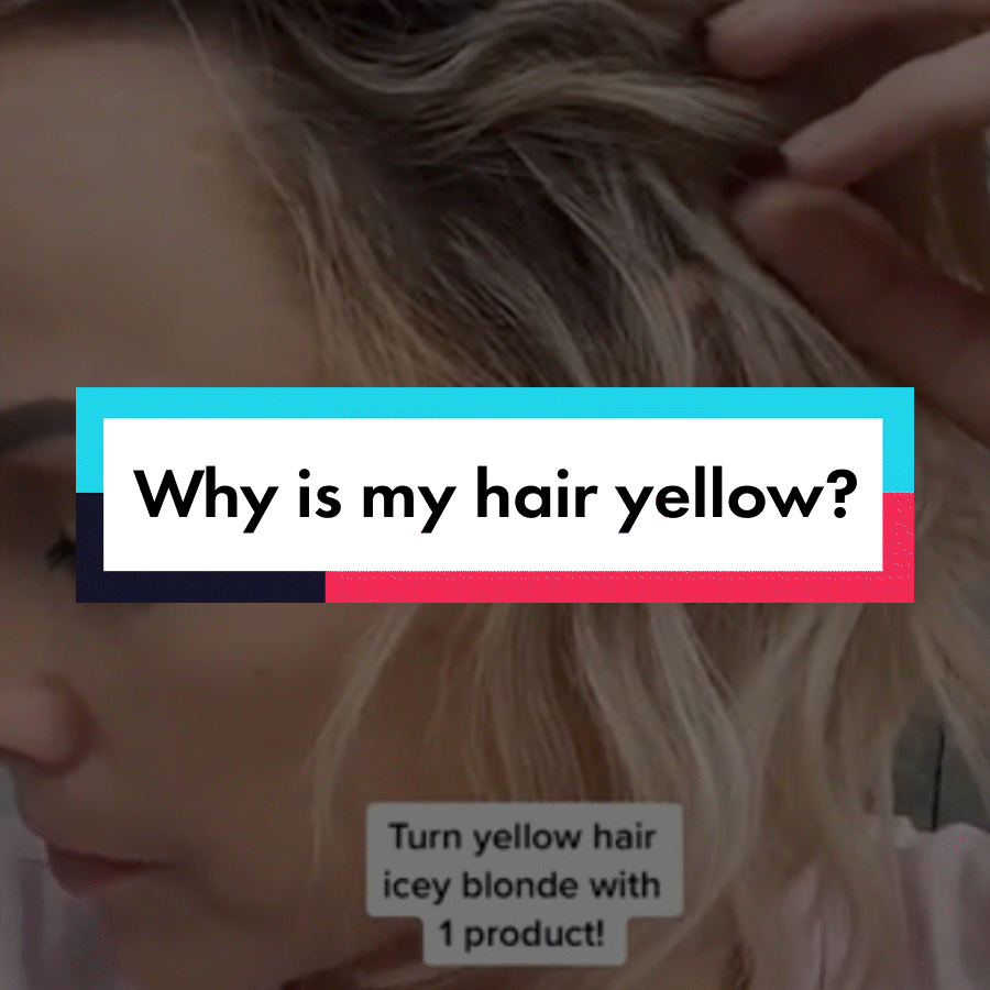 Why is my blonde hair turning yellow and how do I fix it?