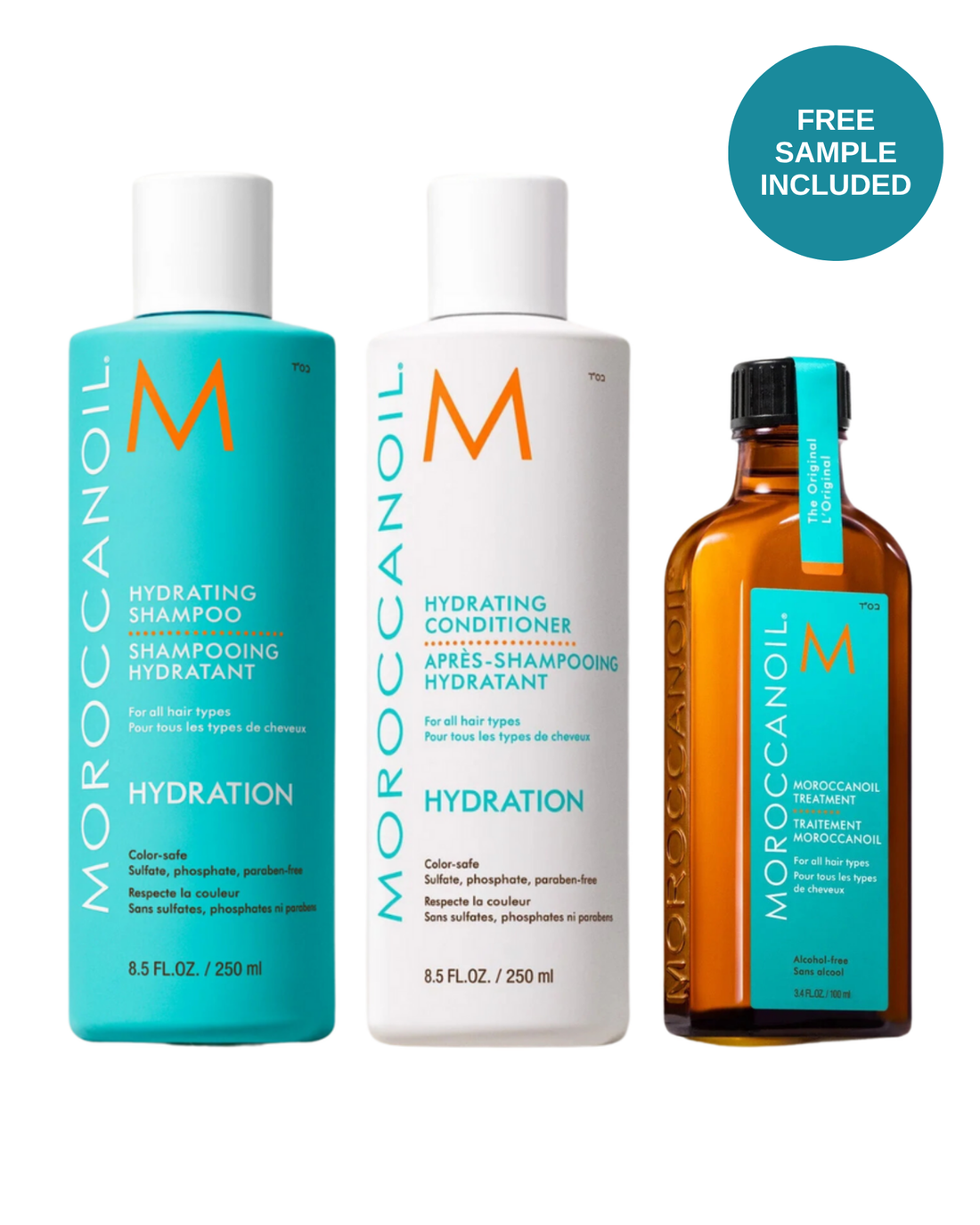 Moroccanoil Hydration Hero Trio: Hydrating Shampoo, Hydrating Conditioner and Original Treatment