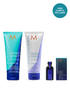Moroccanoil Blonde Perfecting Trio: Purple Shampoo, Purple Conditioner and Purple Leave-In Treatment
