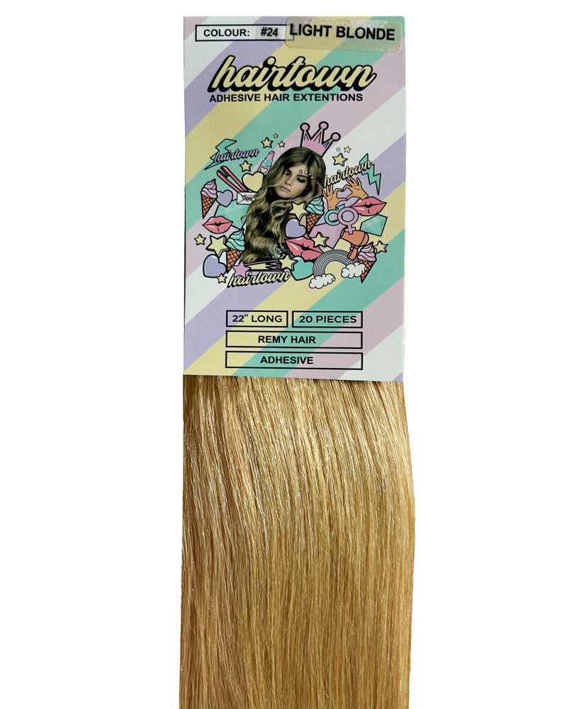 Hairtown Tape Hair Extensions - Light Blonde