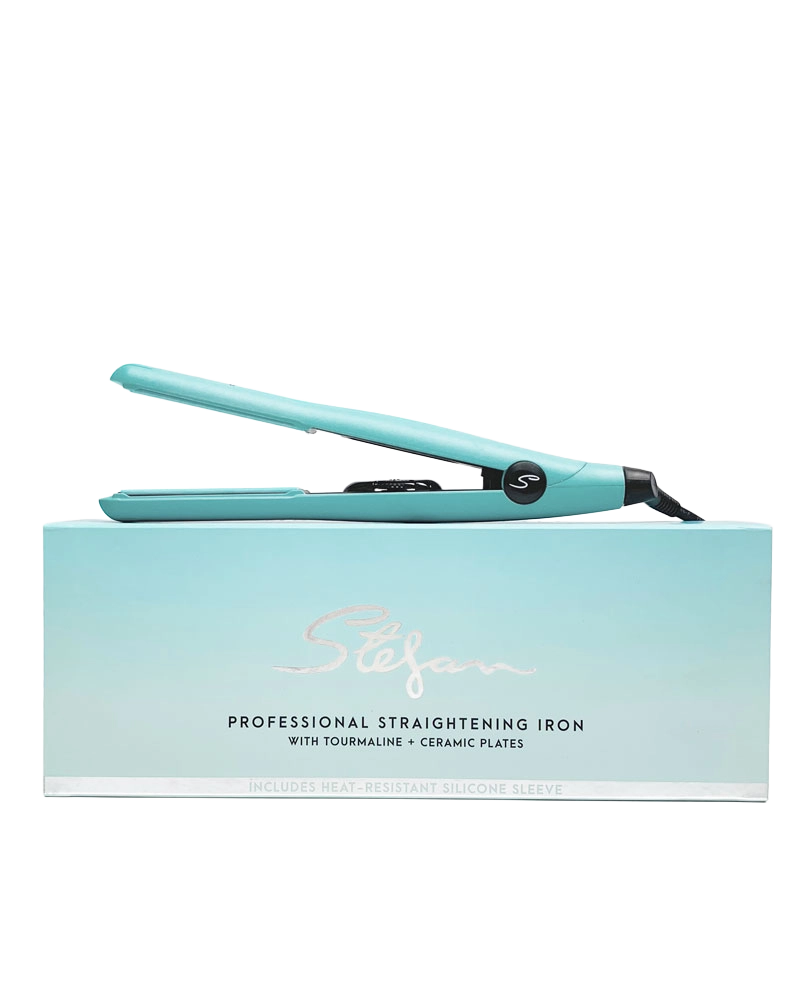 Professional Straightening Iron in Aqua