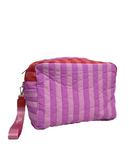 Stefan Cosmetics Pouch Pink Stripe