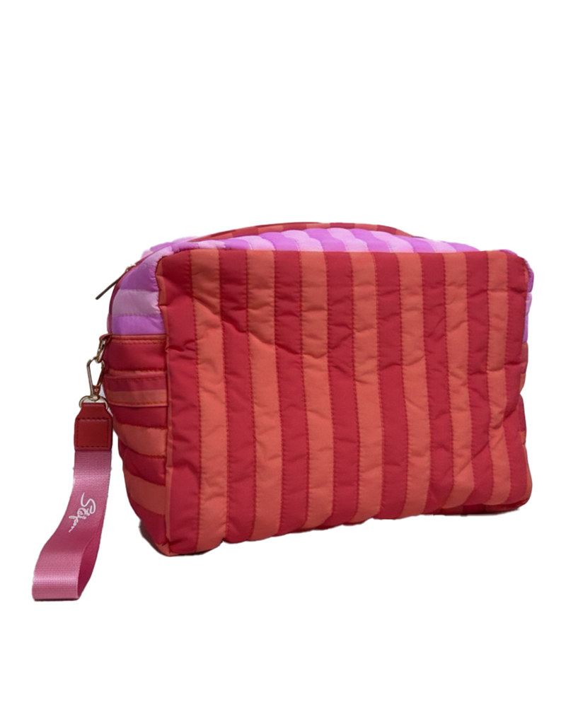 Stefan Cosmetics Pouch Red Stripe
