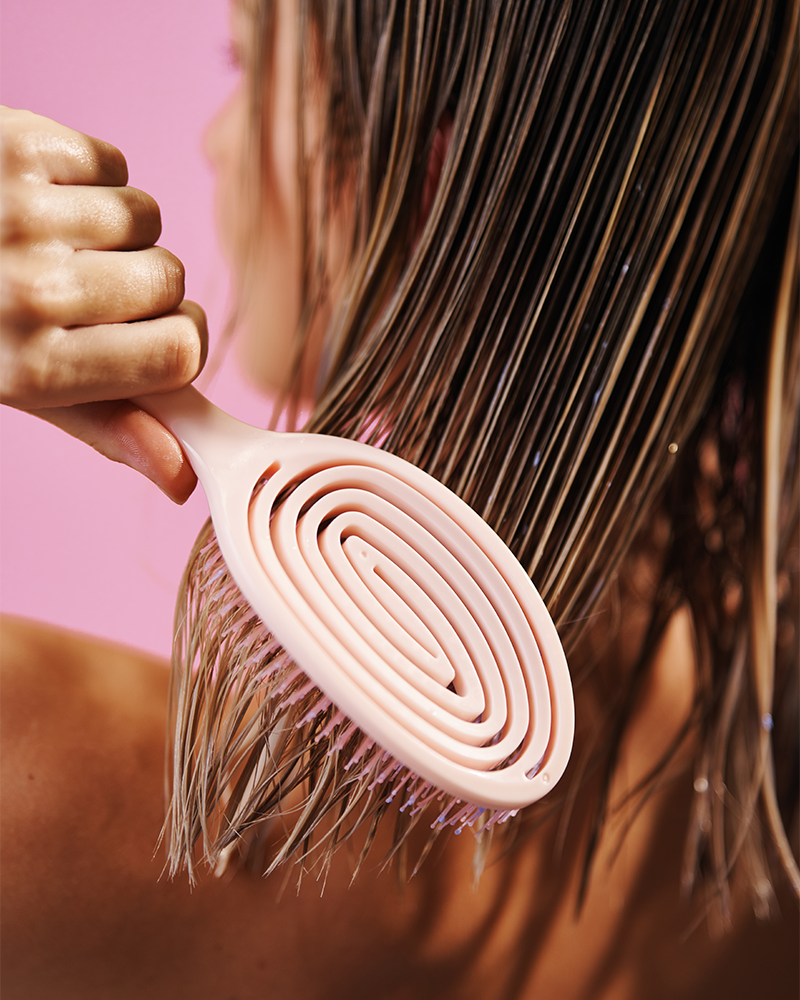 Flexi Hair Brush Pink