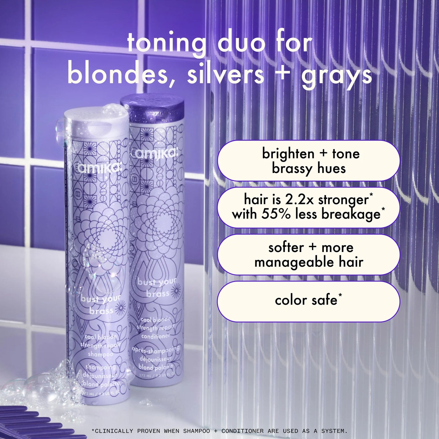 Bust Your Brass Cool Blonde Repair Shampoo