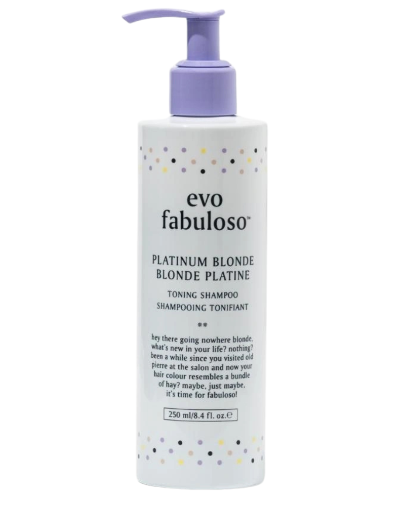 evo Fabuloso Platinum Blonde Toning Shampoo