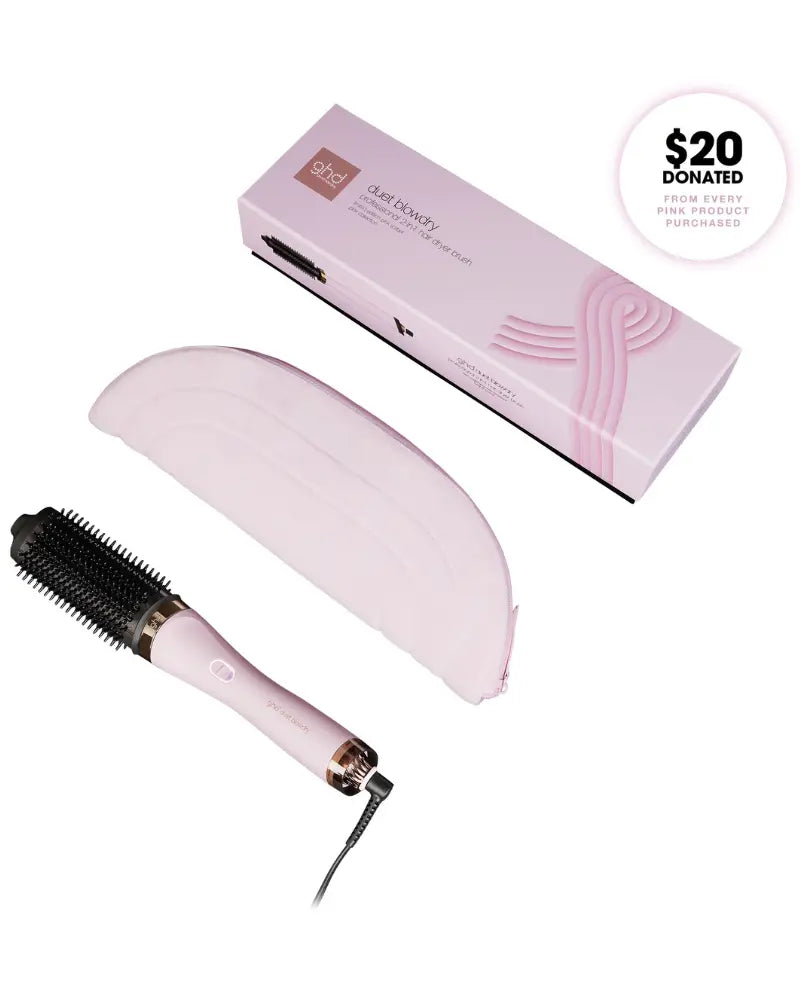 Duet Blowdry Brush Pink Breast Cancer Awareness Edition