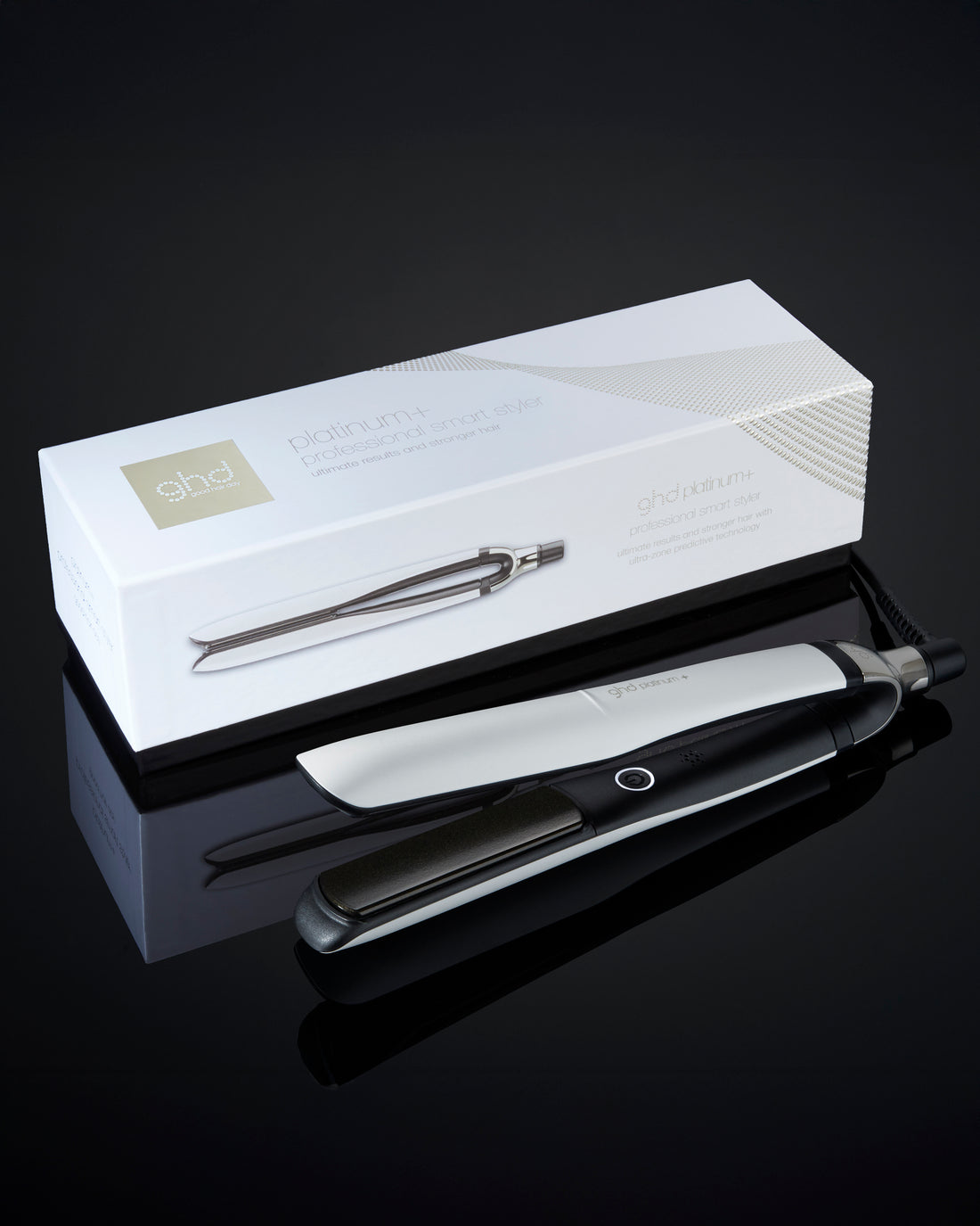 Platinum+ Hair Straightener in White