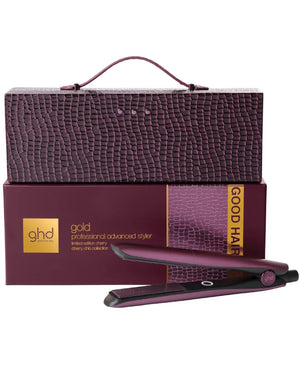 Gold Hair Straightener in Cherry Chic