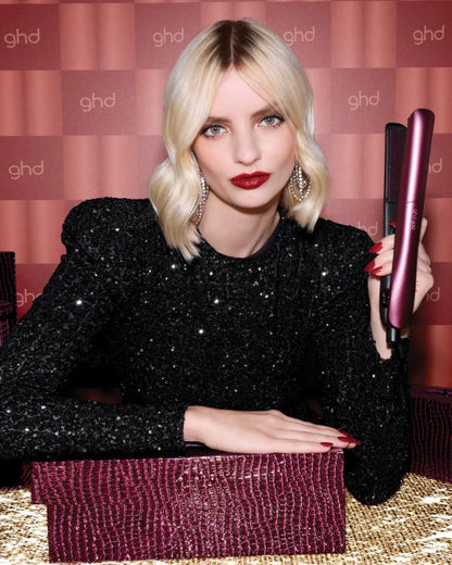 Gold Hair Straightener in Cherry Chic