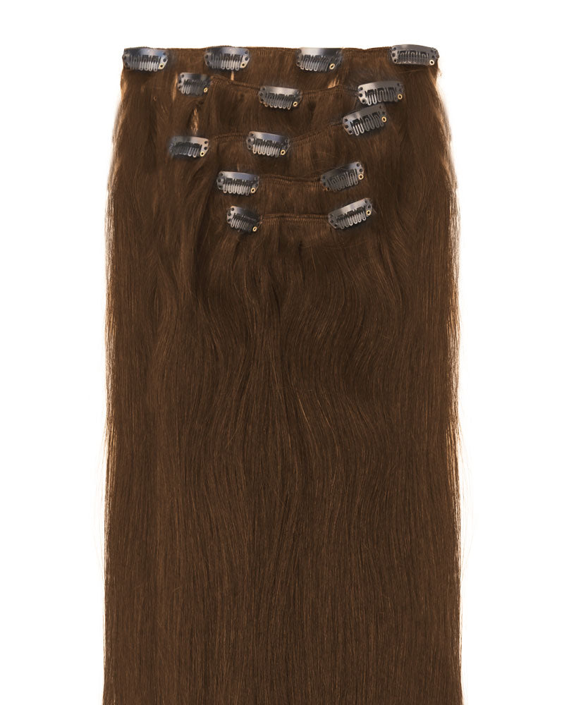 Stefan Clip-in Extensions - Dark Brown