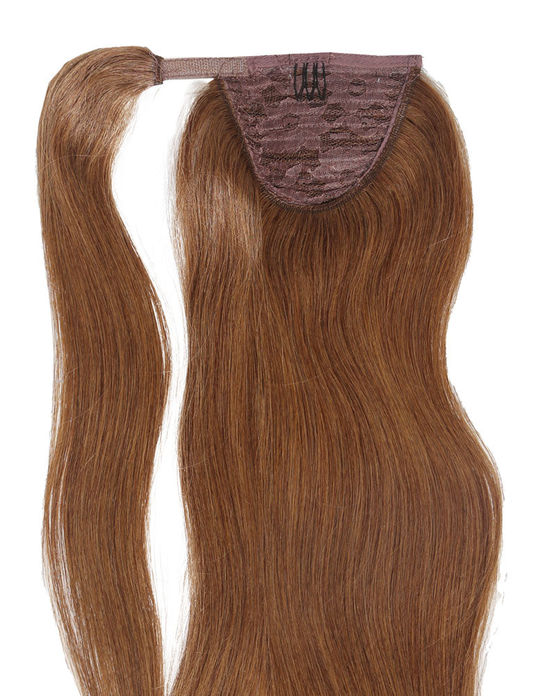 Stefan Clip-in Ponytail Extensions - Light Brown