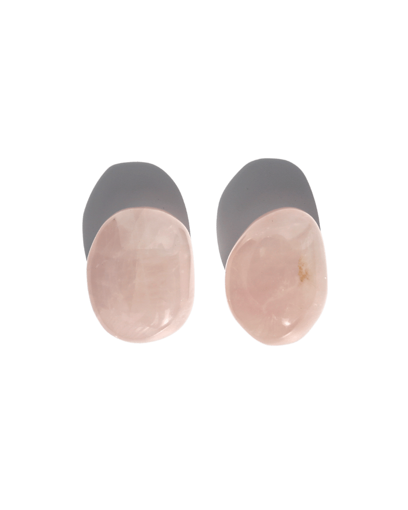 Ecococo Rose Quartz Palm Stones