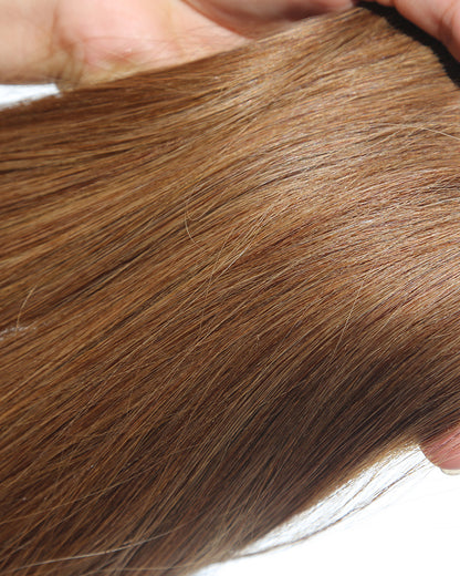 Stefan Clip-in Ponytail Extensions - Light Brown