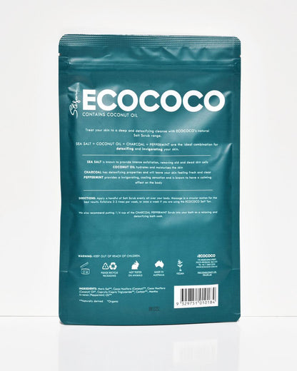Ecococo Charcoal Peppermint Body Scrub