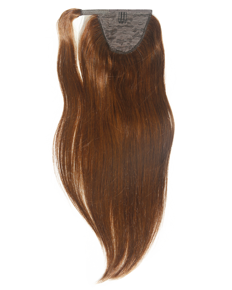 Stefan Clip-in Ponytail Extensions - Dark Brown