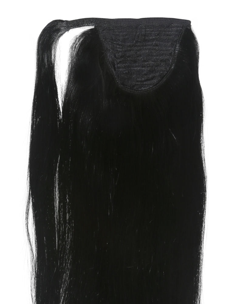 Stefan Clip-in Ponytail Extensions - Jet Black