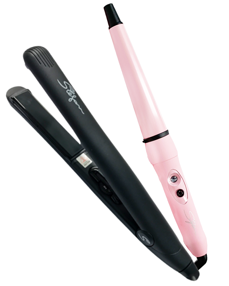 Stefan Electrical Duo - Straightener + Conical Curling Iron