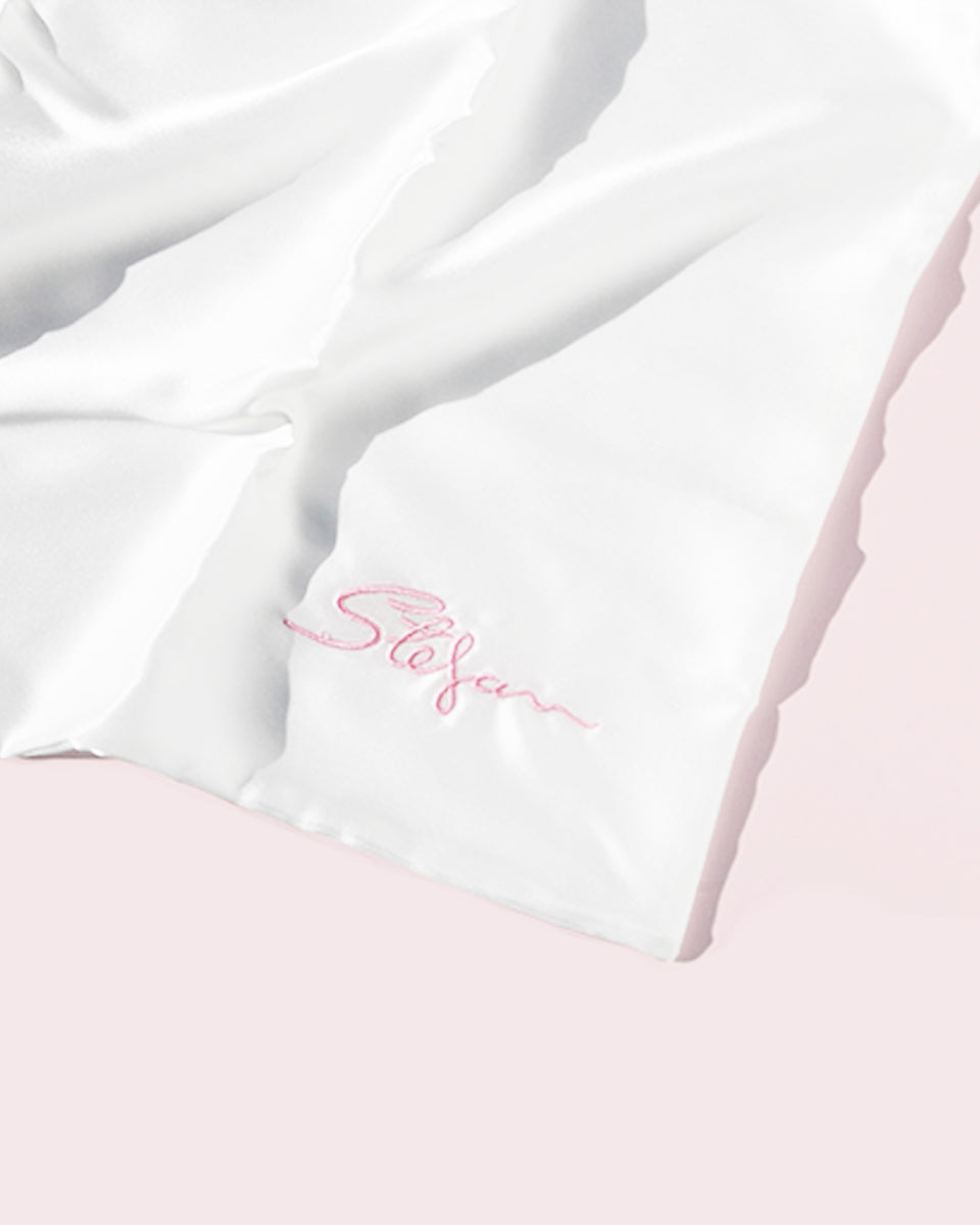 Stefan Silk Pillowcase White (Standard)
