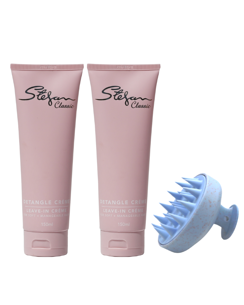 Stefan Detangle Creme + Scalp Brush Duo