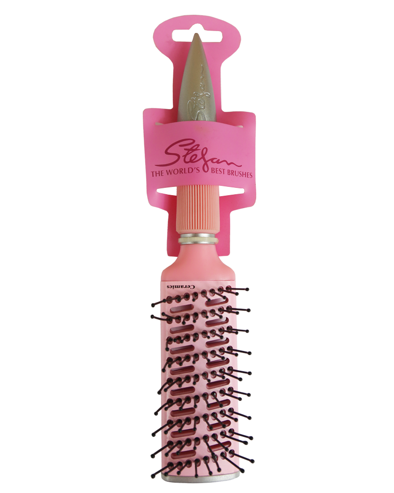 Stefan Pink Tunnel Vent Brush